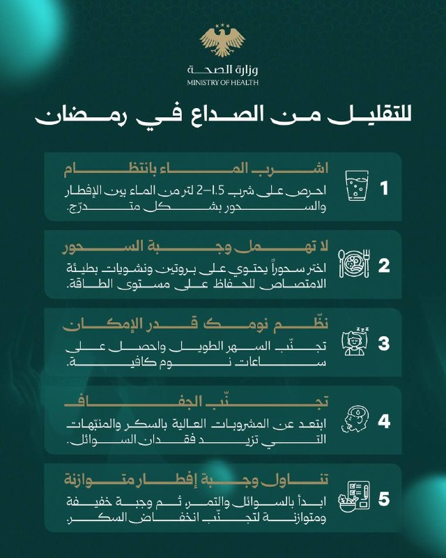 خطوات بسيطة للحد من الصداع خلال شهر رمضان