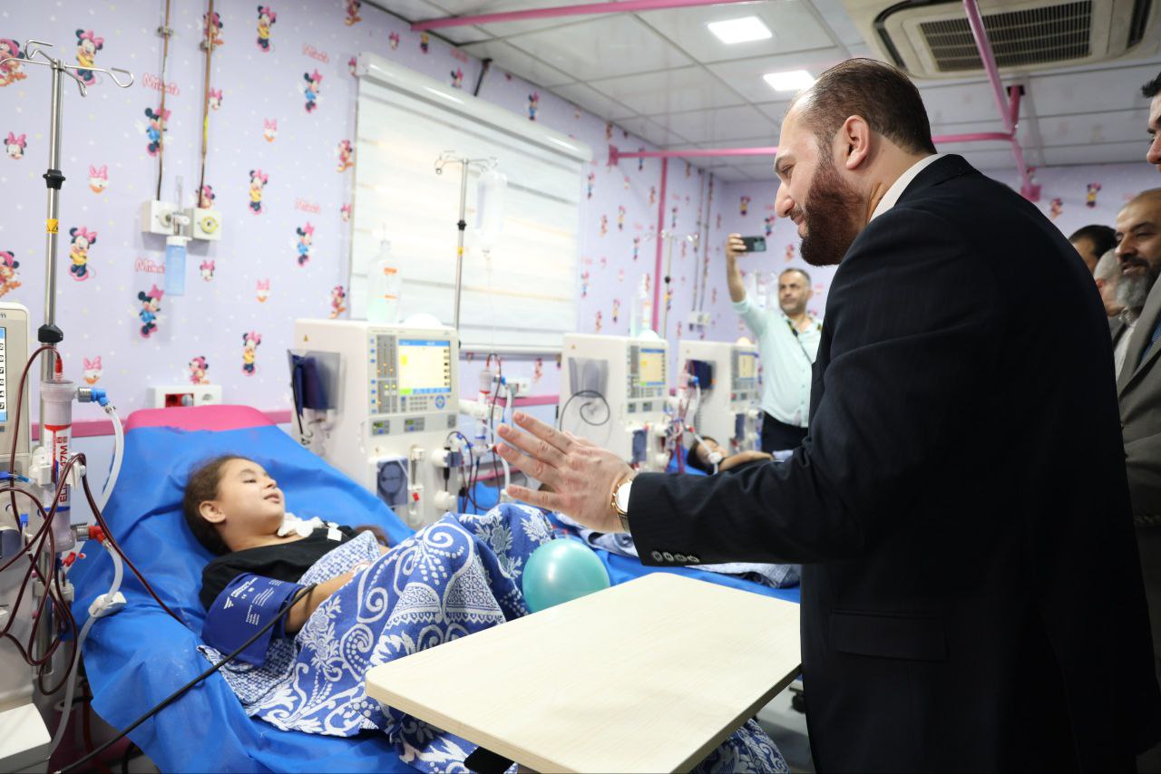افتتحت الوزارة قسم مخصص لـغسيل الكلية للأطفال في مشفى المجتهد بدمشق